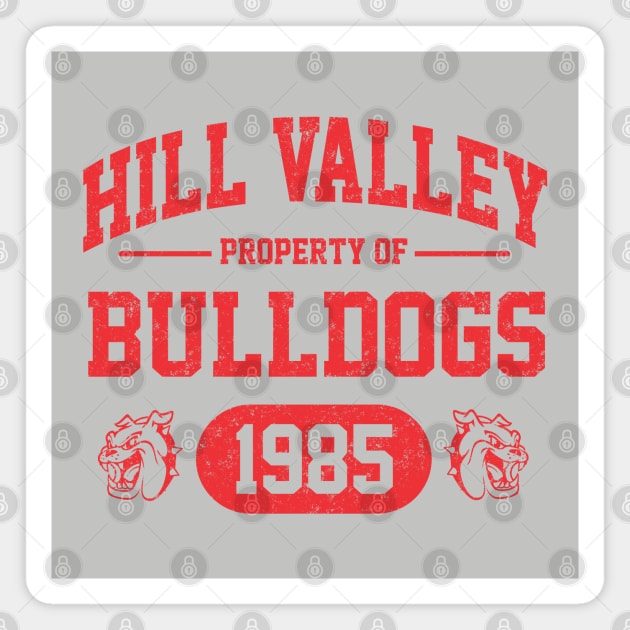 Hill Valley Bulldogs - 1985 Magnet by dustbrain